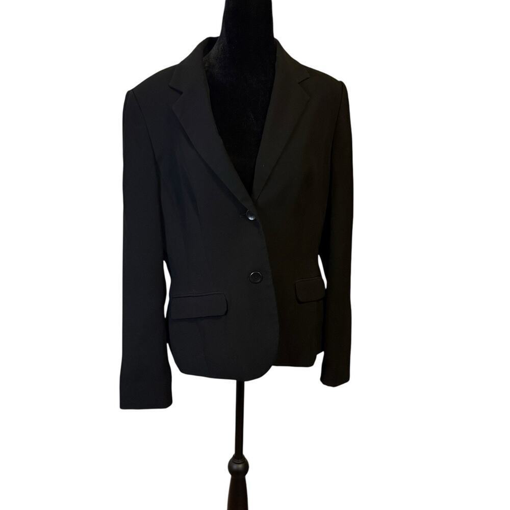 Nine West Women’s Black Blazer Jacket Size 10 Career Office Workwear Lined